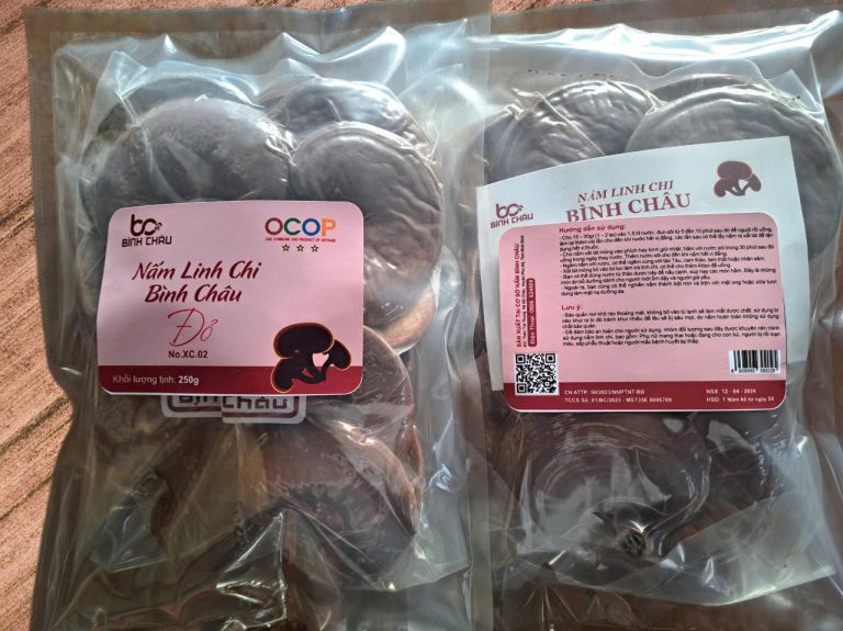 Sản phẩm Bình Châu mang nhãn chứng nhận OCOP 3 sao