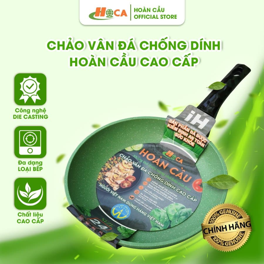 Chảo chống dính vân đá đáy từ