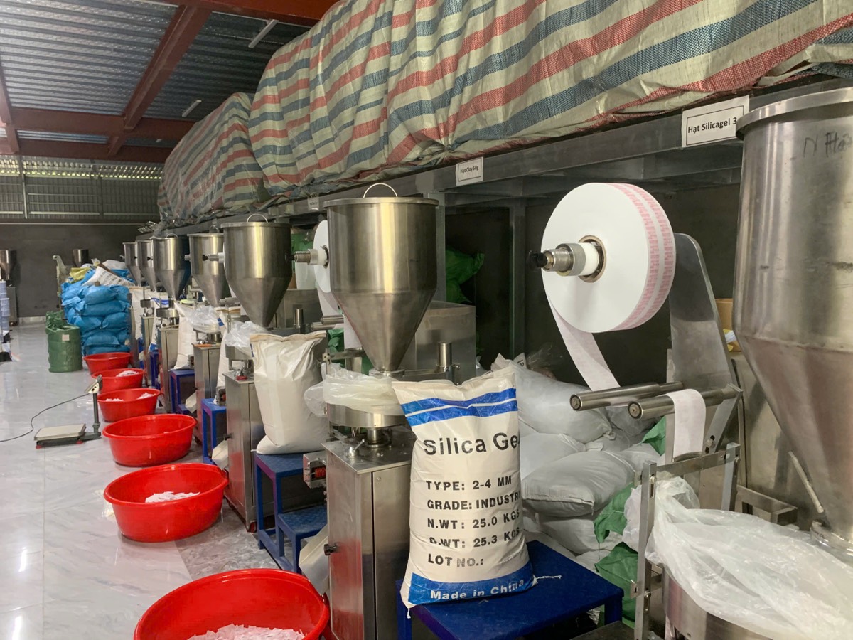 Dây chuyền đóng gói Silica Gel & Clay