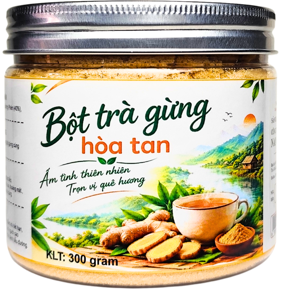 Bột Trà Gừng Hòa Tan 300g