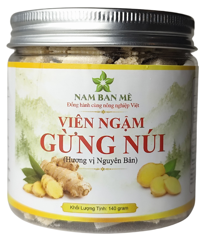 Viên Ngậm Gừng Núi 90g — Vị Nguyên Bản