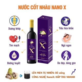 Chai 750ml Nước Cốt Nhàu Nano X (Nguyên chất)